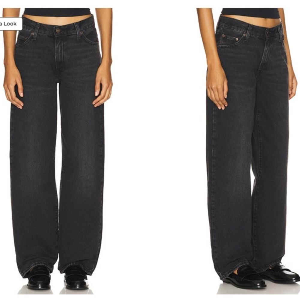 NWOT Womens Levis Baggy Dad Jeans Black Size 23
